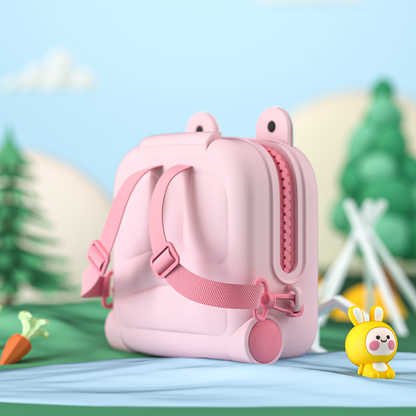 Pink DIY Logo Children's Luggage backpack