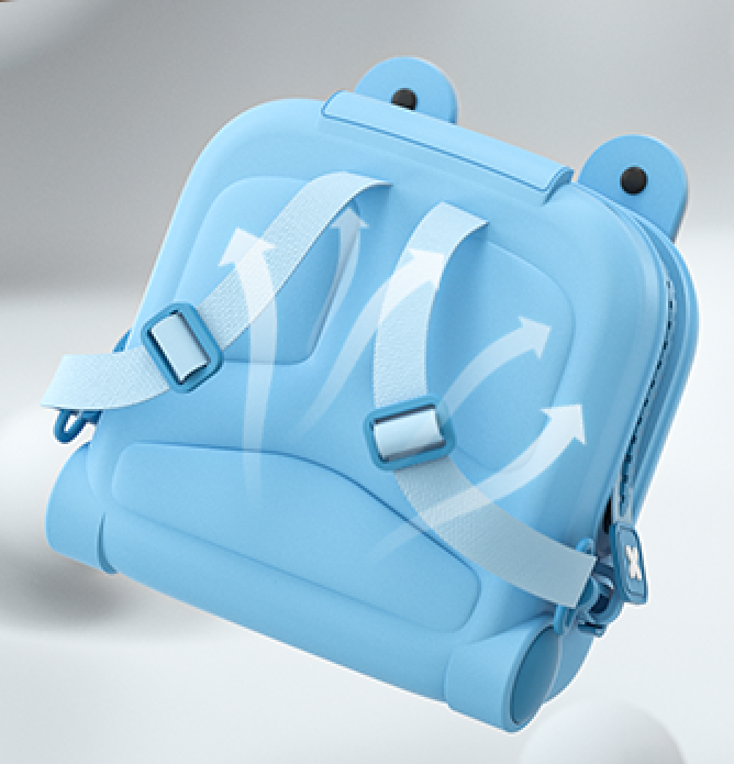 Blue DIY Logo Children's Luggage backpack